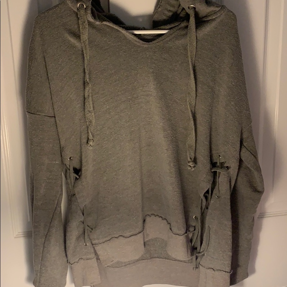 Distressed ocean drive hoodie!!